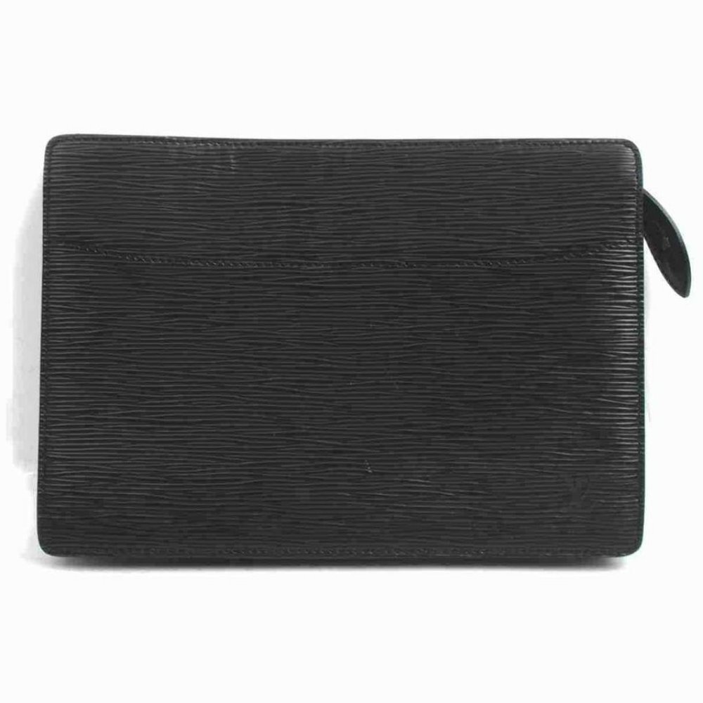 Louis Vuitton Black Epi Pochette Home Envelope